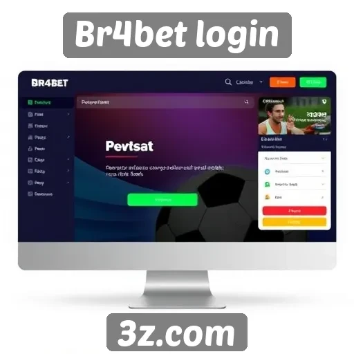 Interface do usuário no portal Br4bet login